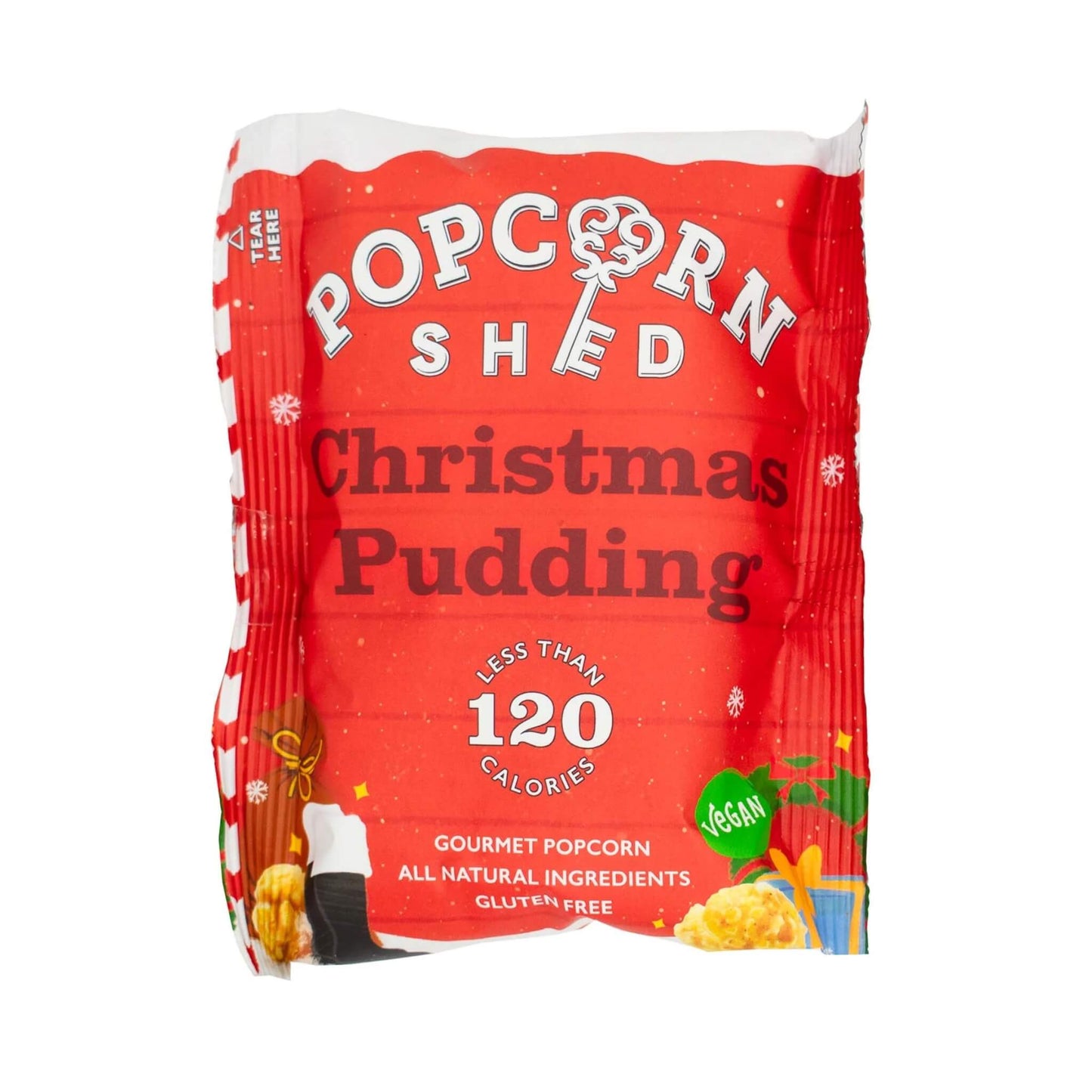 Christmas Pudding Gourmet Popcorn, 24g
