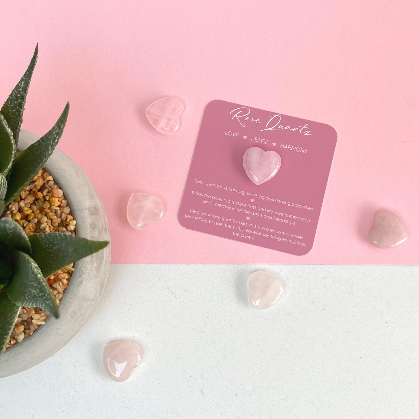 Rose Quartz Healing Heart Crystal