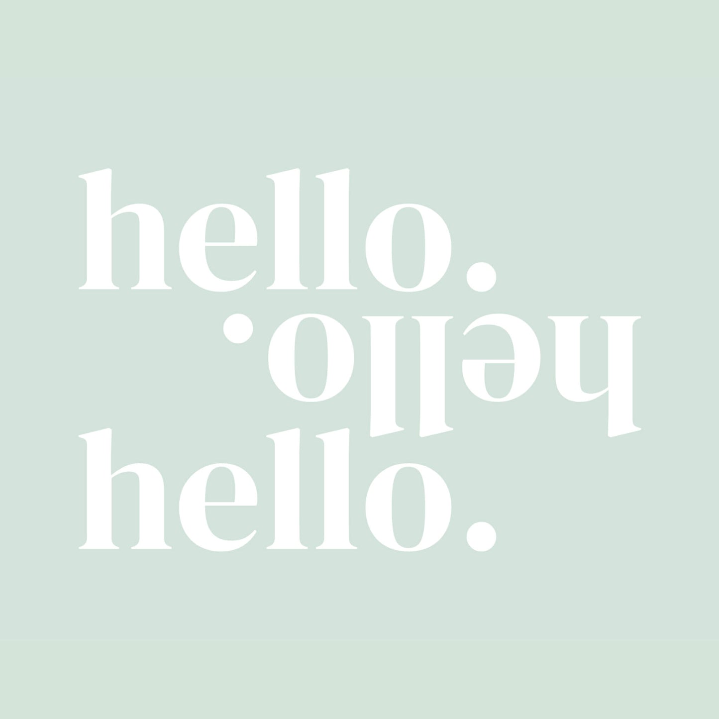 Hello hello hello notecard
