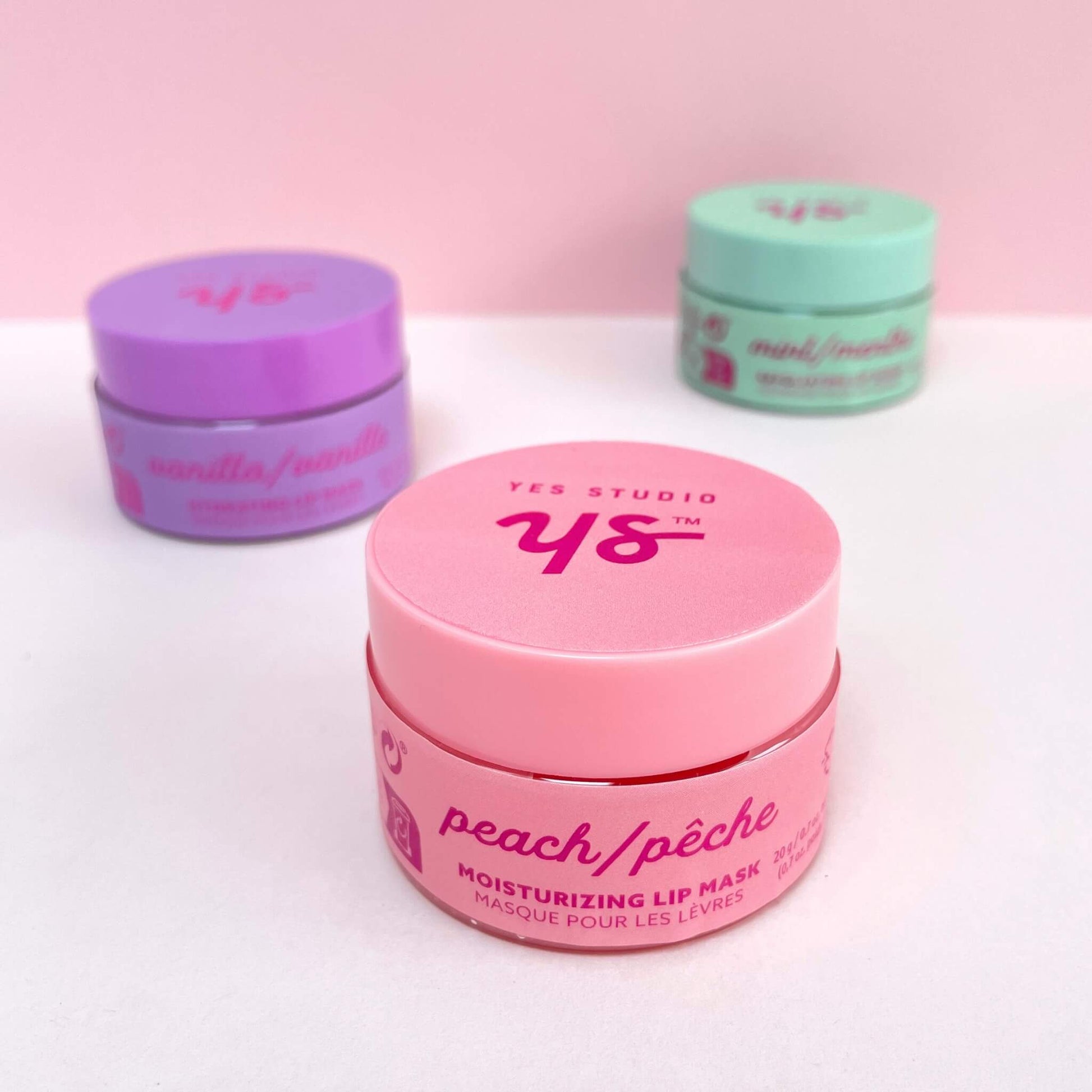 Various pots of lip treatments
