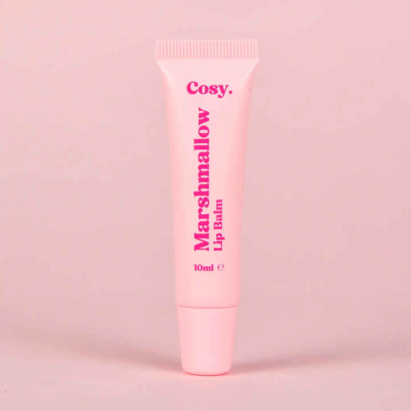 Cosy Cosmetics Marshmallow Lip Balm 10ml with a sweet vanilla marshmallow scent. Vegan lip balm made in the UK.