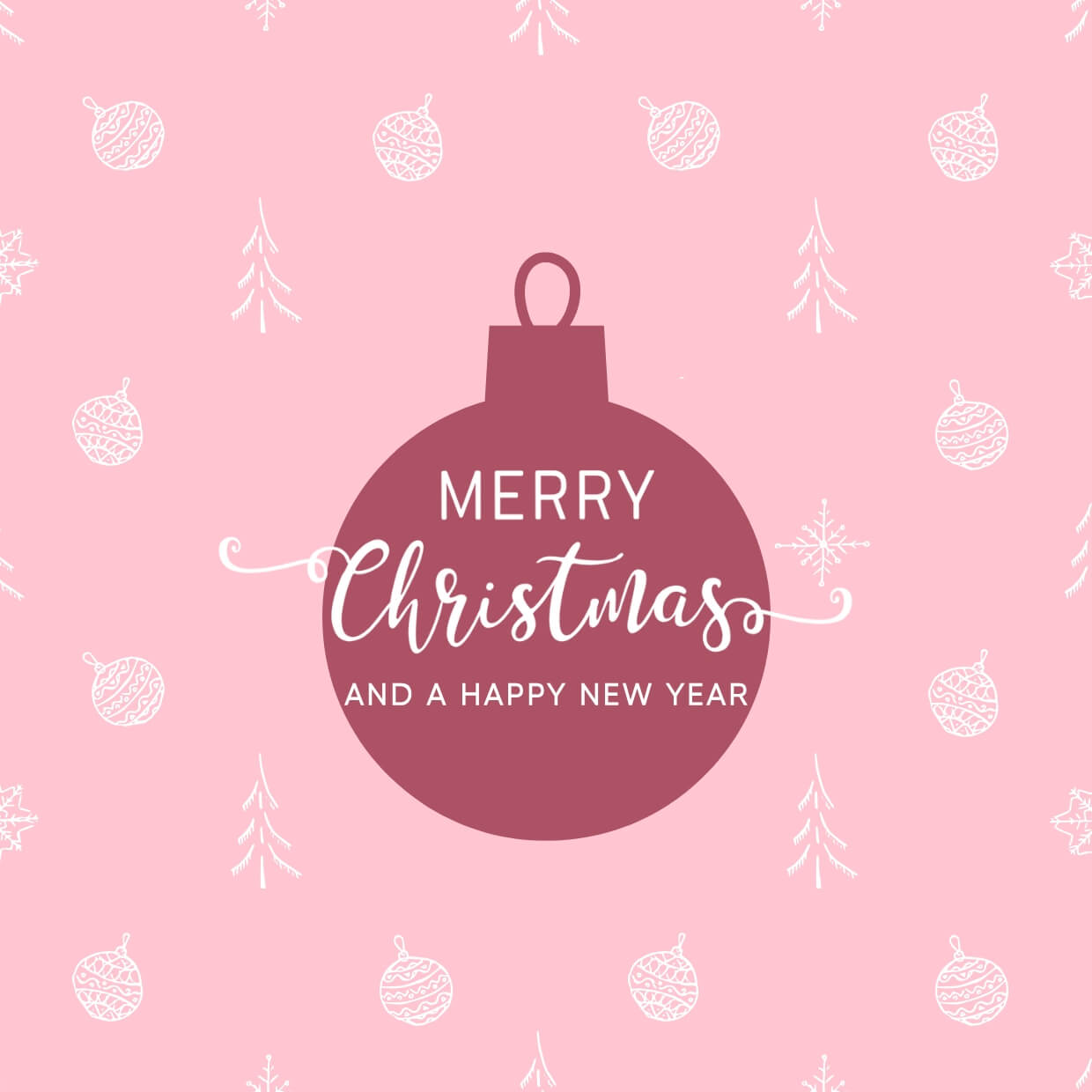 Christmas Bauble Notecard