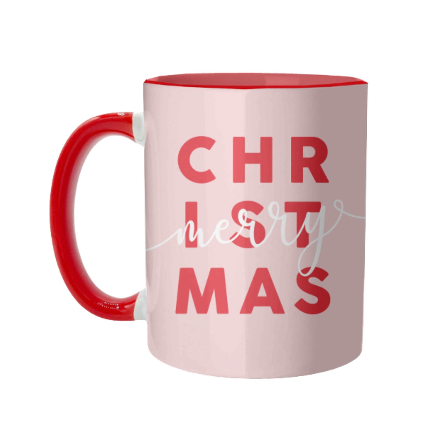 Merry Christmas Mug - Red Handle