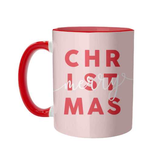 Merry Christmas Mug - Red Handle