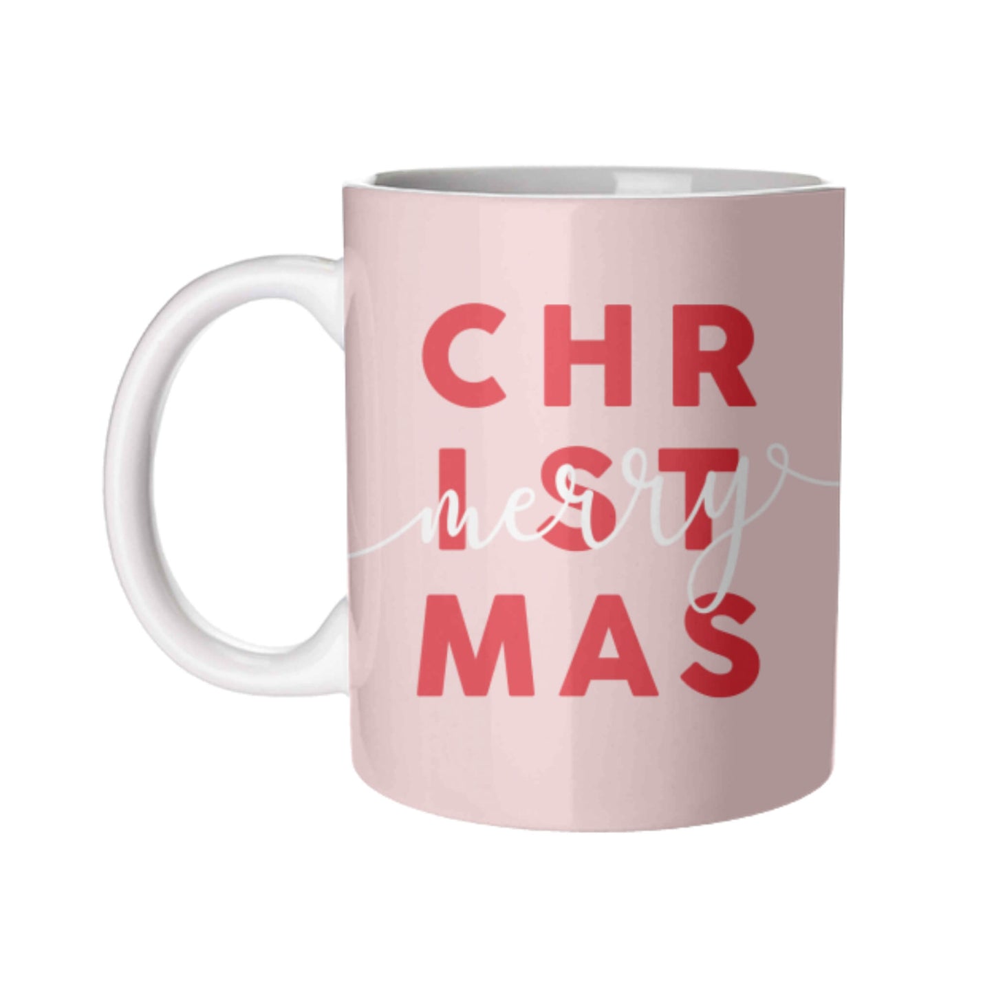 Merry Christmas Mug - White Handle