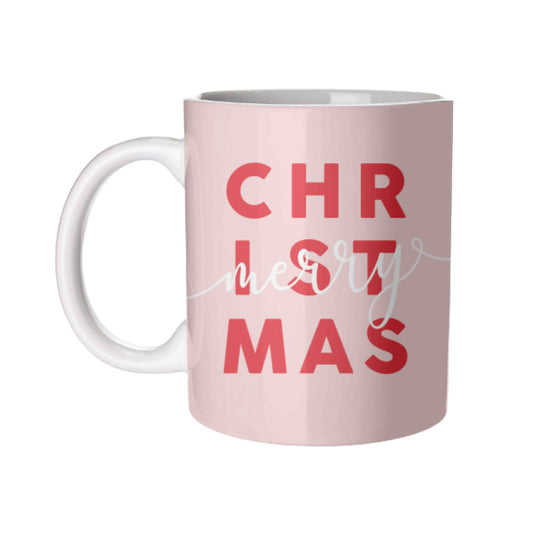 Merry Christmas Mug - White Handle