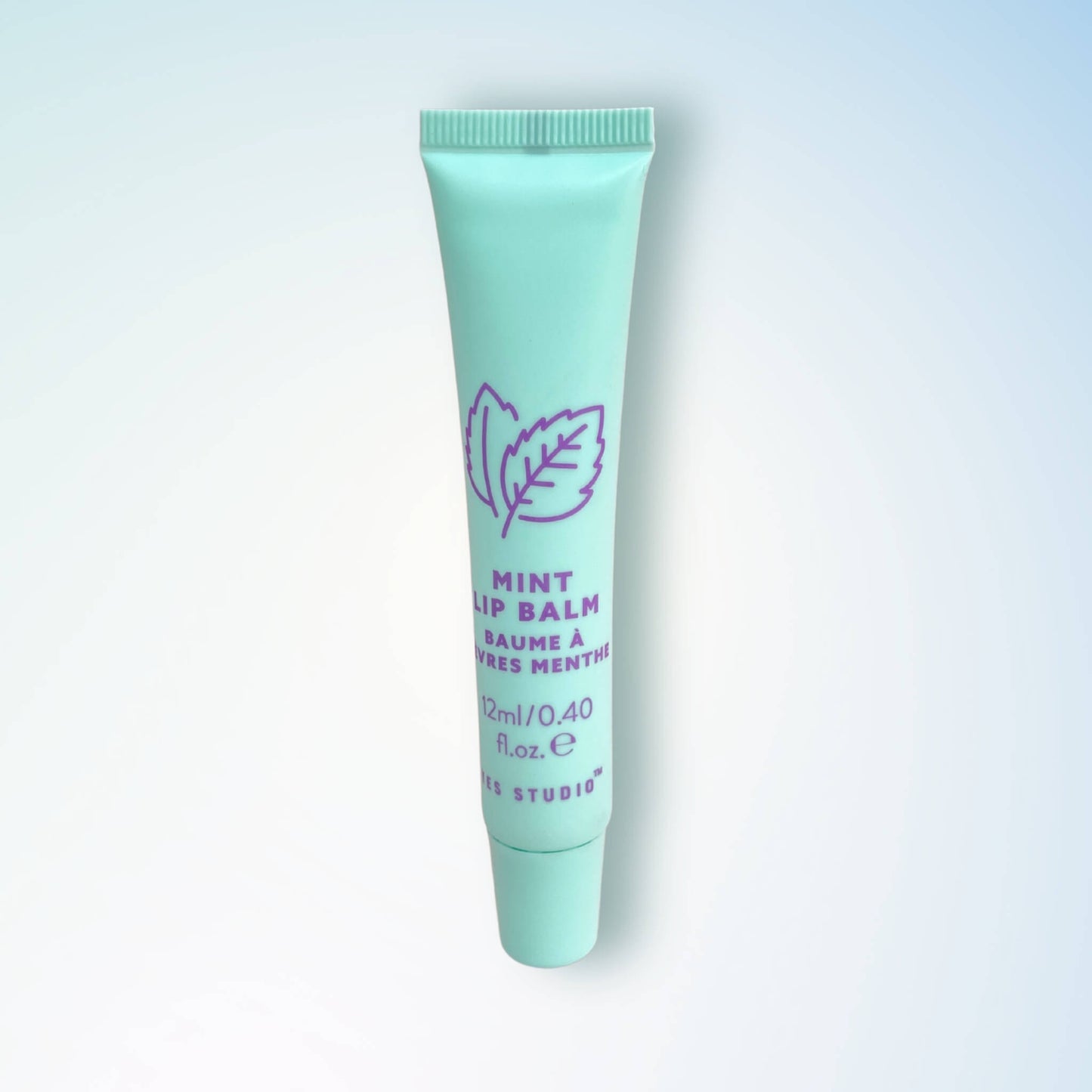 Mint scented lip balm in a 12ml tube