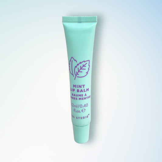Mint scented lip balm in a 12ml tube