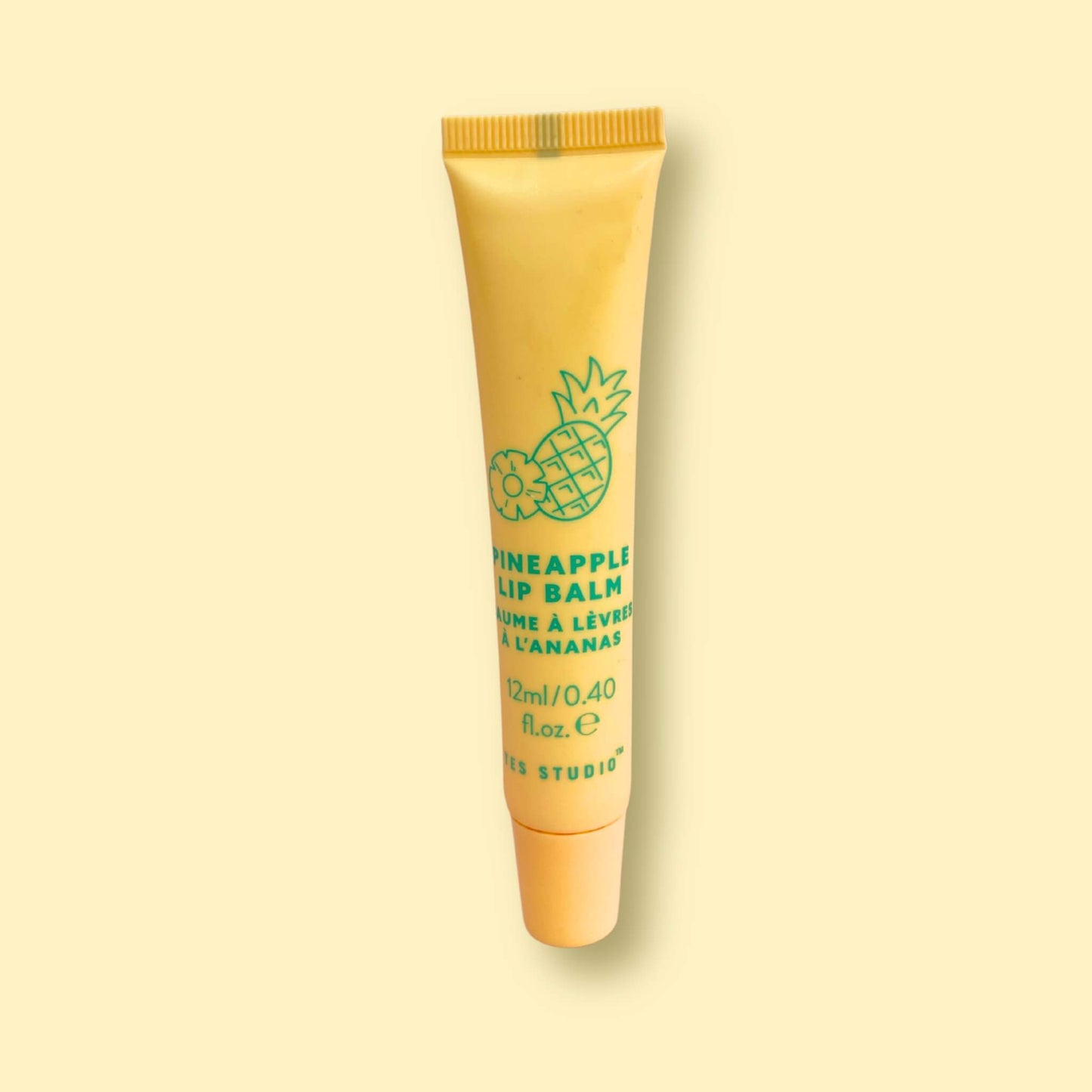 Pineapple scented lip balm in 12ml tube