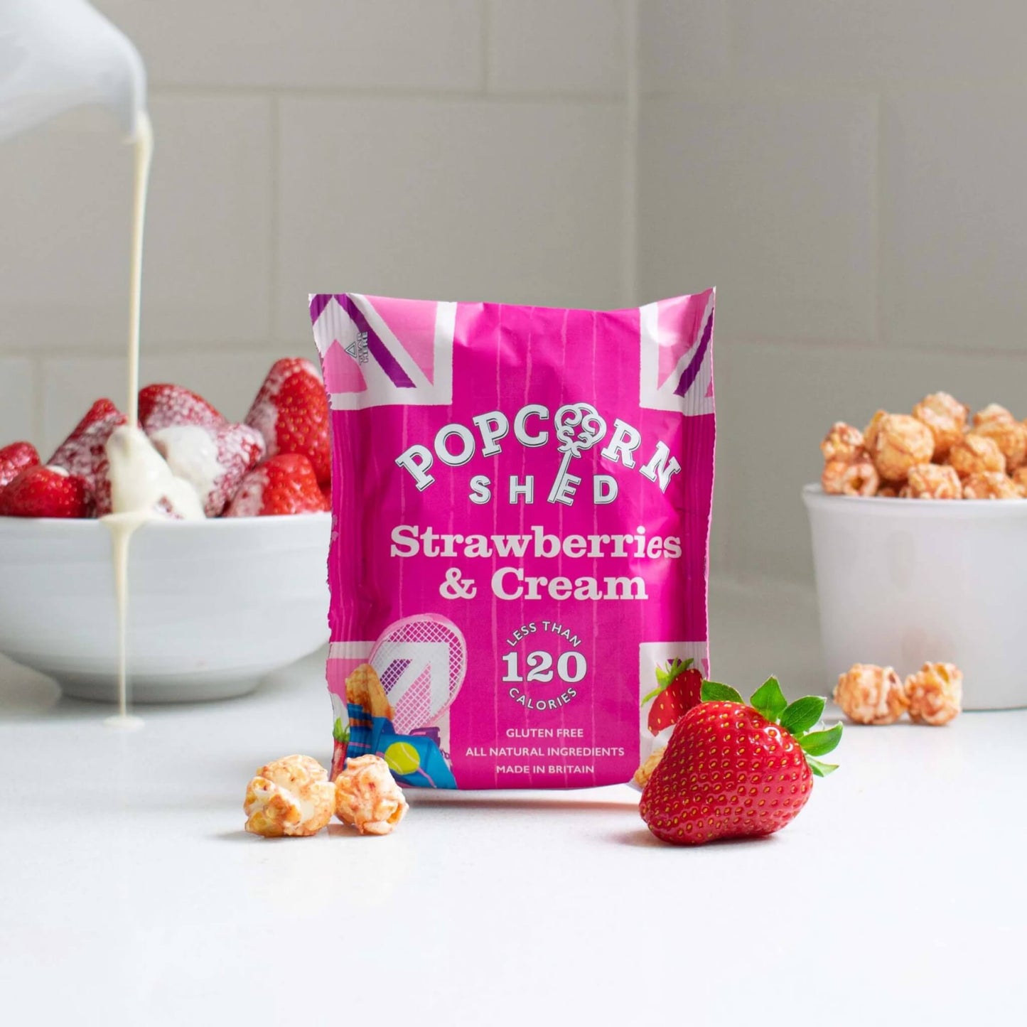 Strawberries & Cream Gourmet Popcorn, 24g