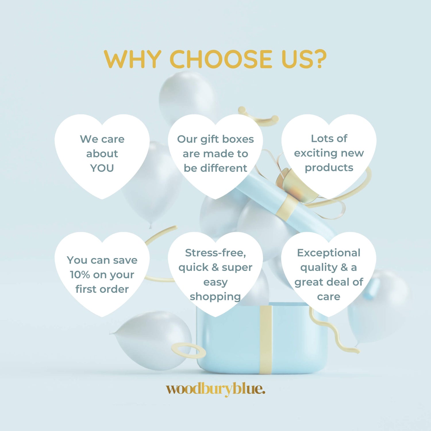 why choose Woodbury Blue for your gifts