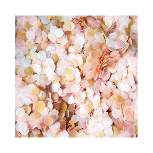 Blush and gold biodegradable sprinkles of confetti