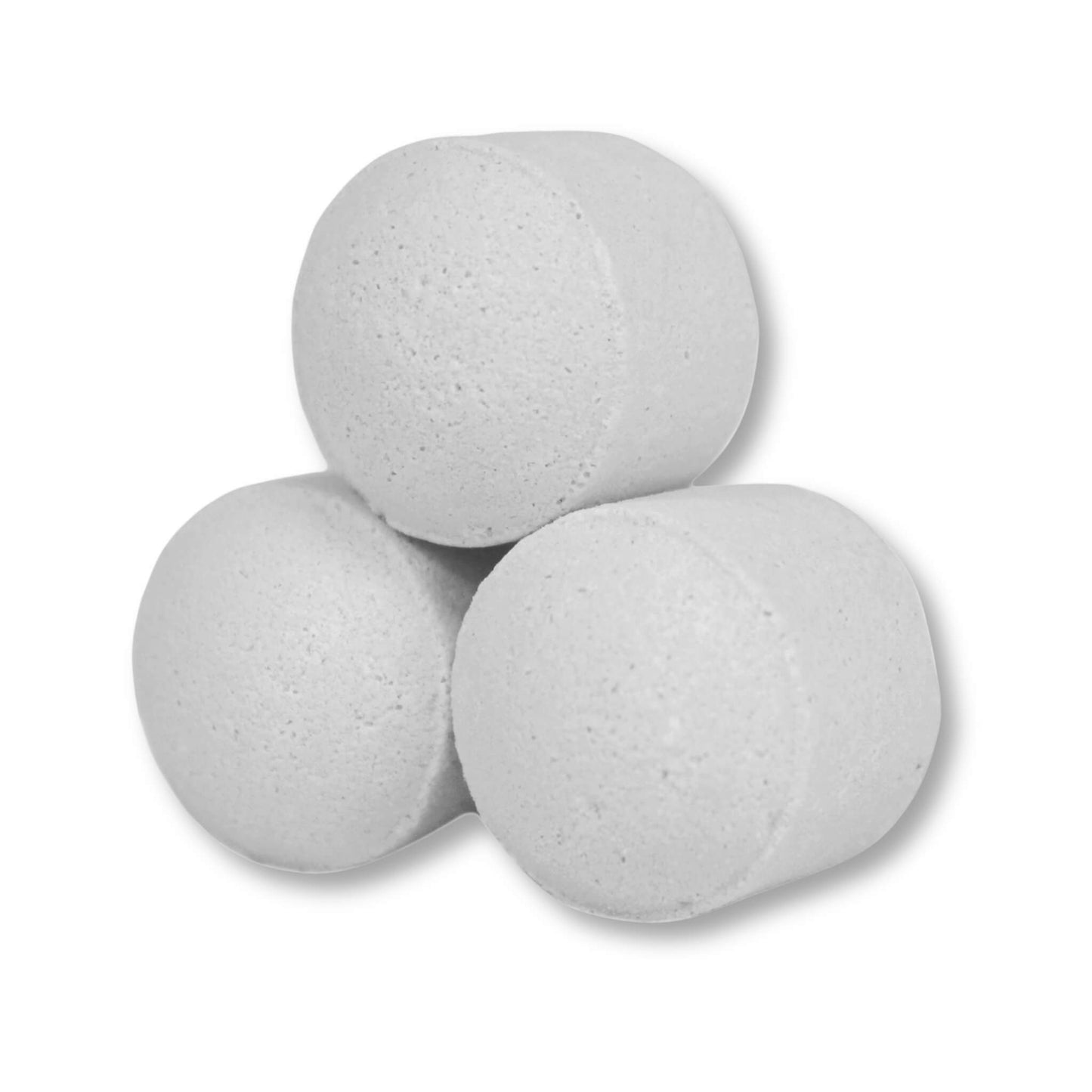 Close-up of white coconut mini bath bombs – perfect for a relaxing soak
