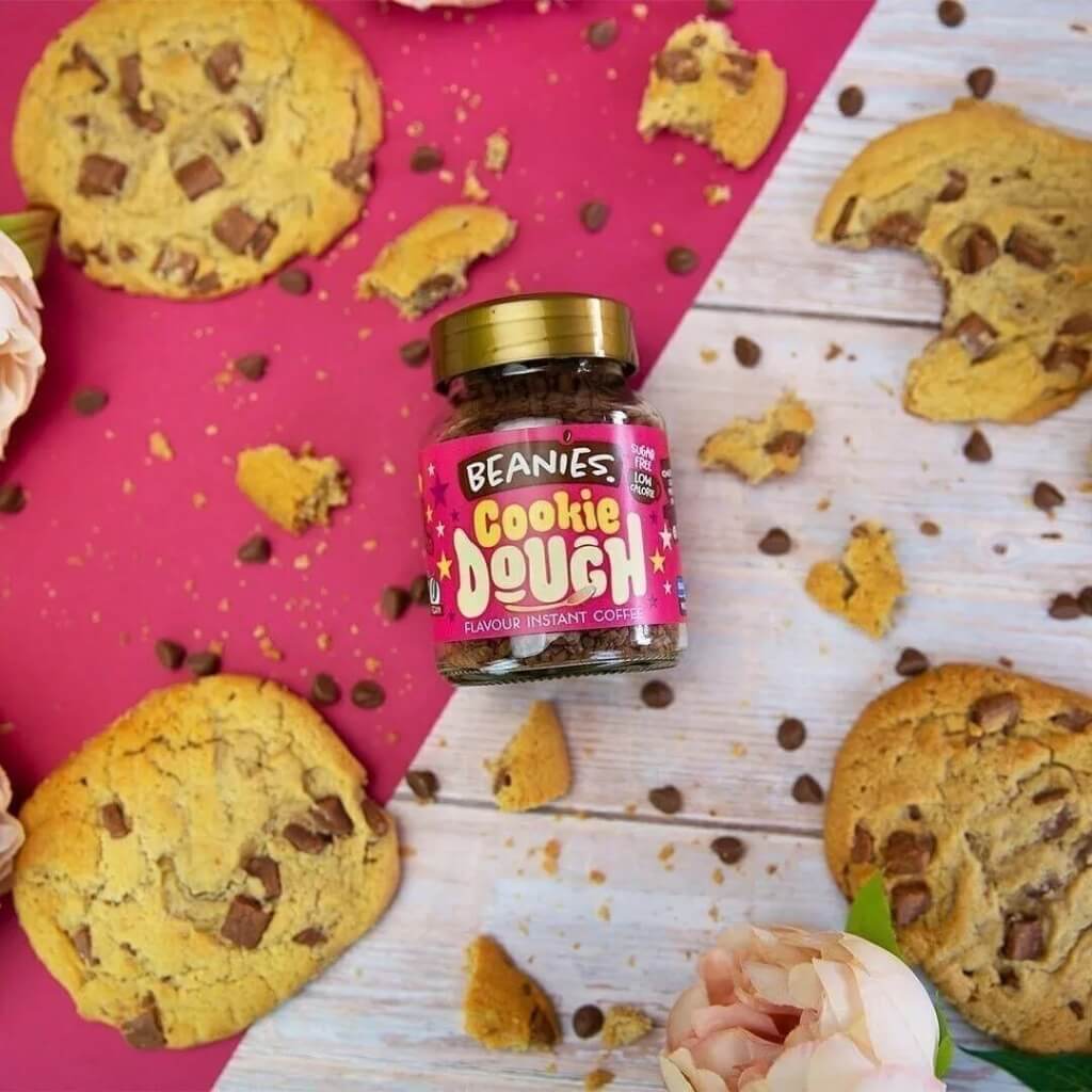 Cookie dough flavour instant coffee