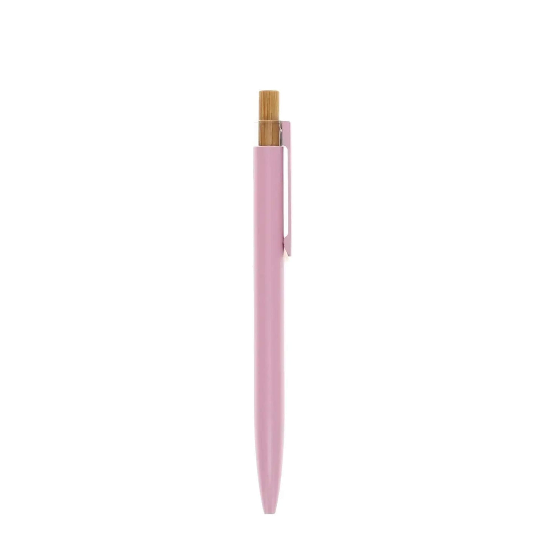 Eco-friendly pink ballpoint pen