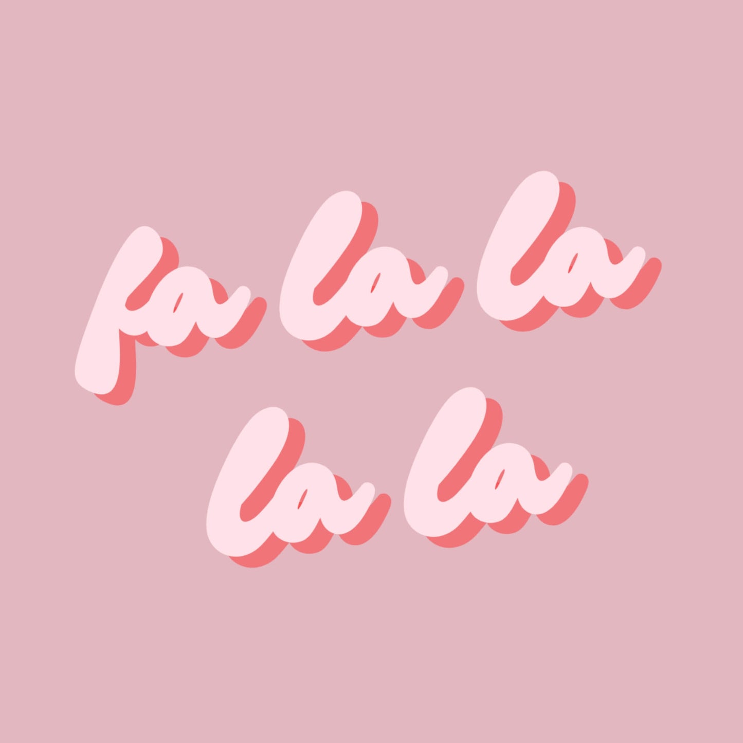 Fa La La Christmas Notecard