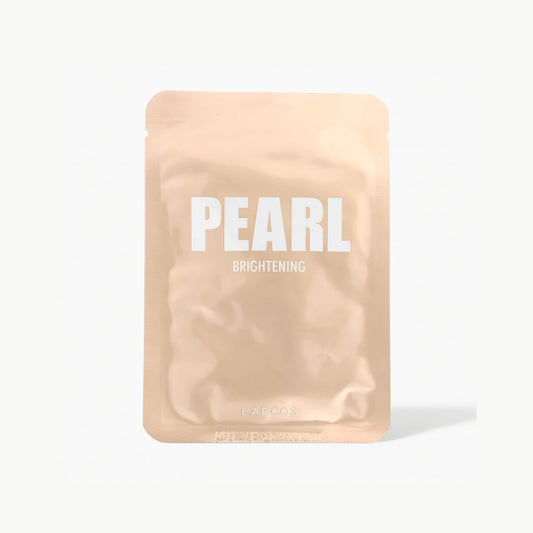 Lapcos Pearl Brightening sheet face mask with pearl extract, chamomile and lactobacillus for radiant, glowing skin