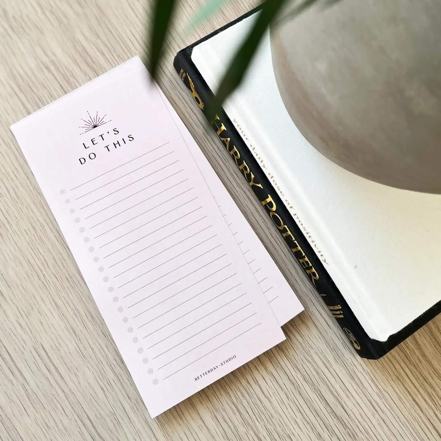 Let's do this slimline list pad with 20 lines per page