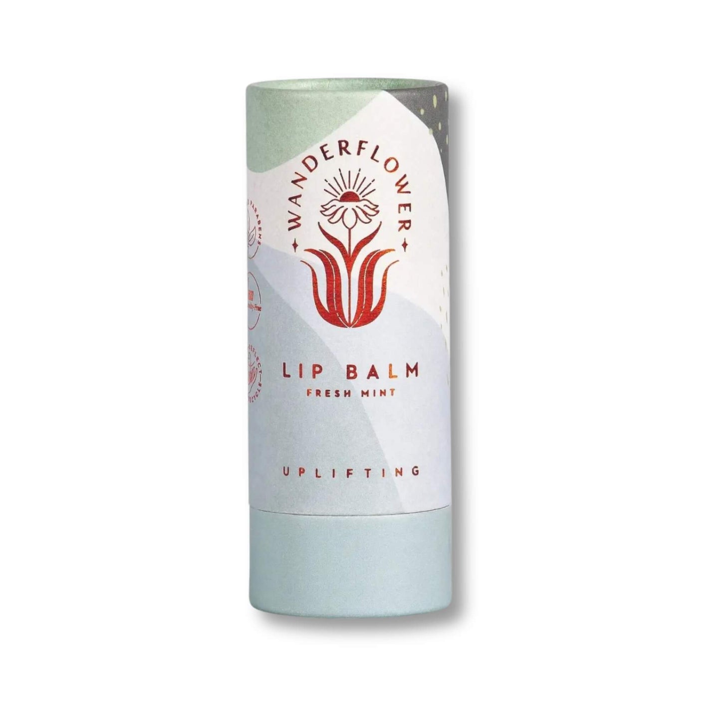 Fresh Mint scented lip balm packaged in a tube