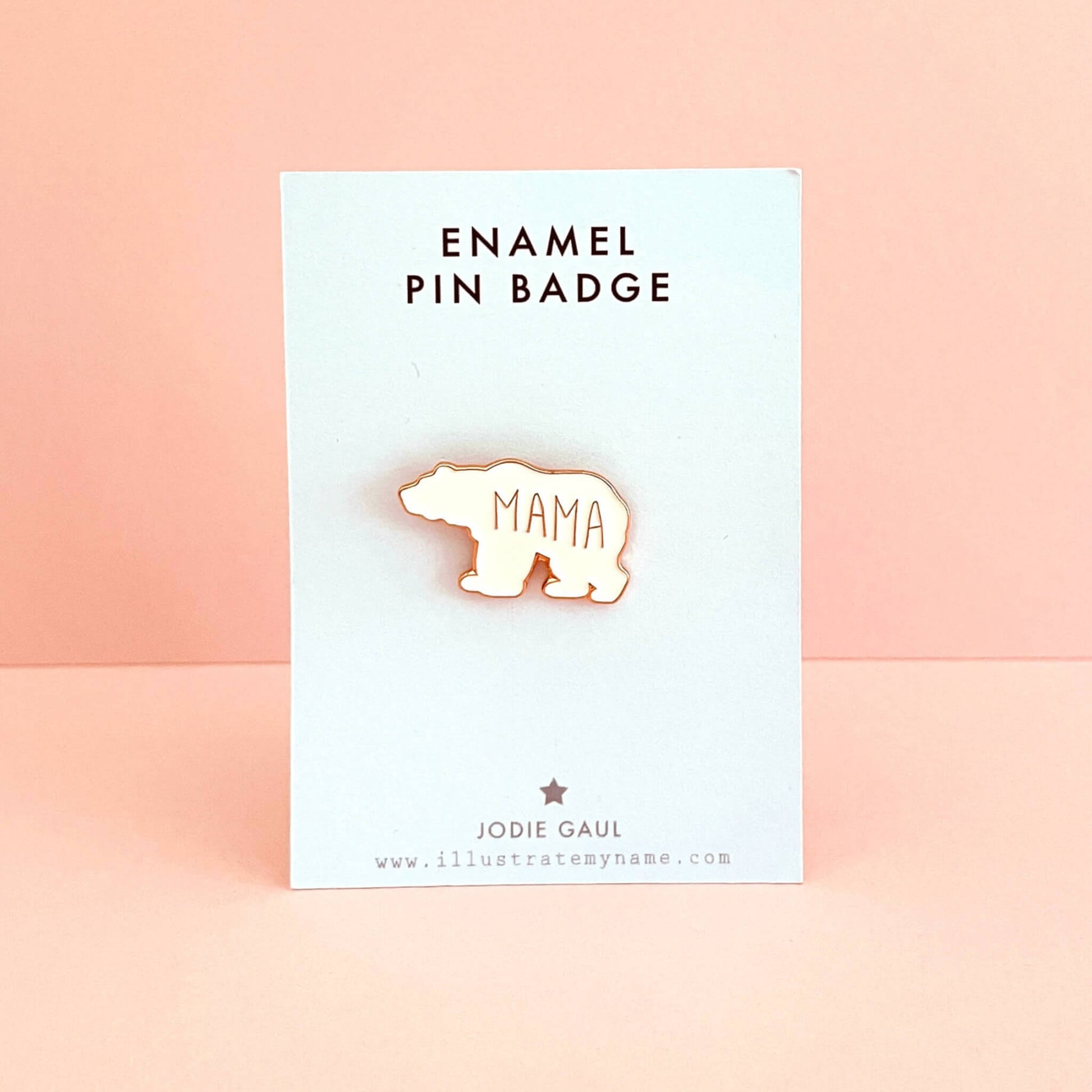 Mama bear enamel pin badge