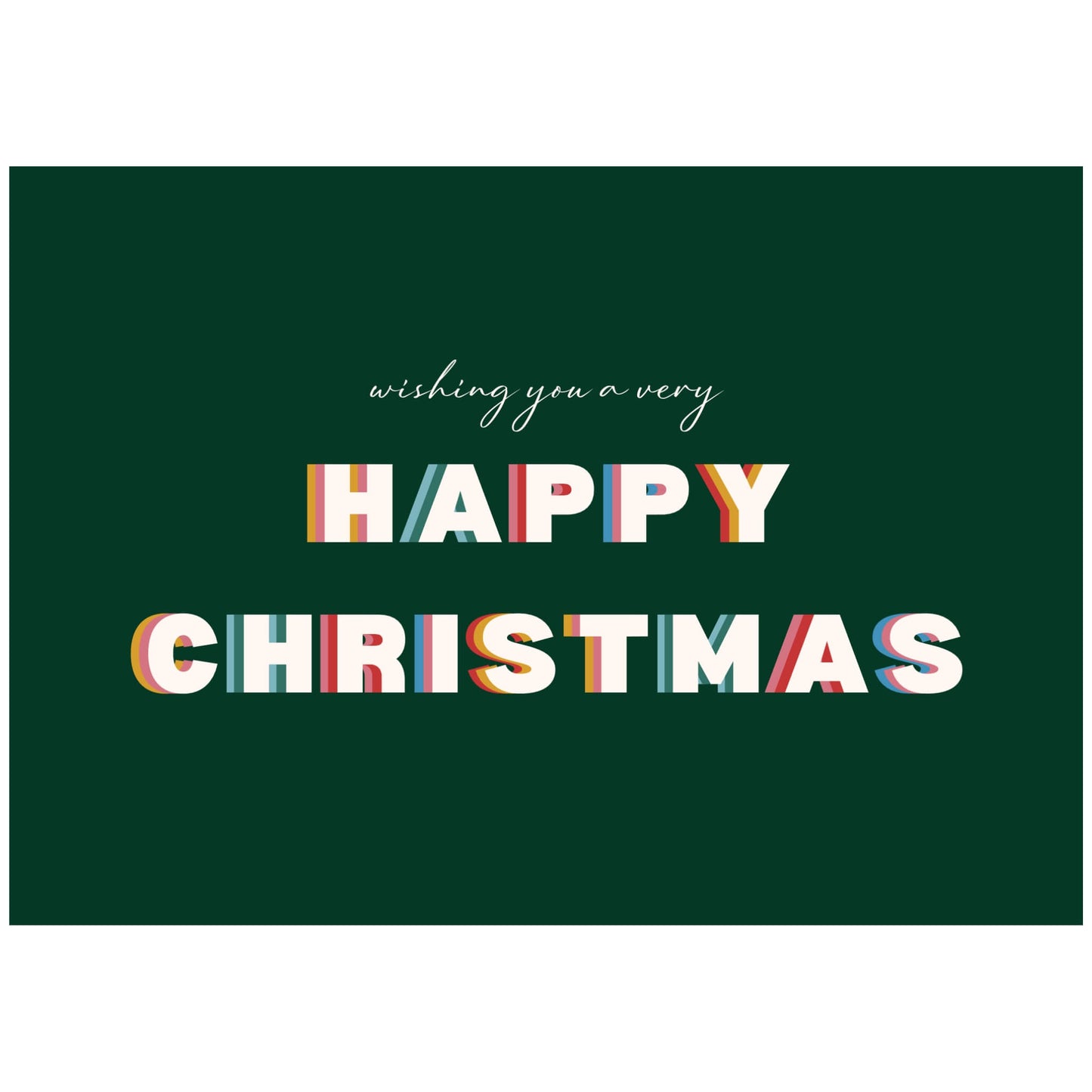 Happy Christmas A6 notecard