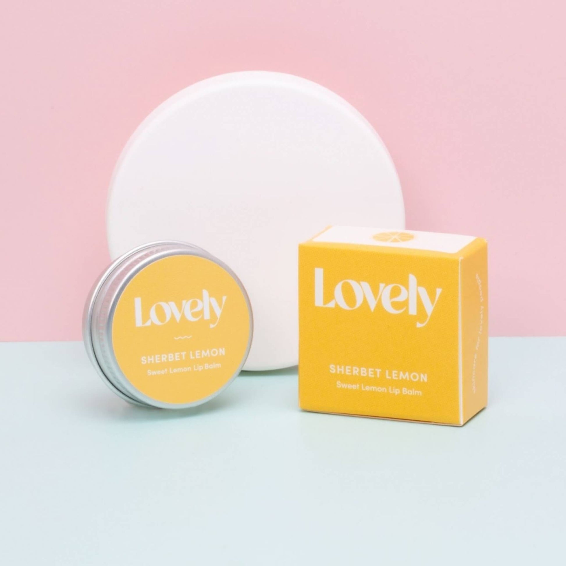 Sherbet lemon lip balm