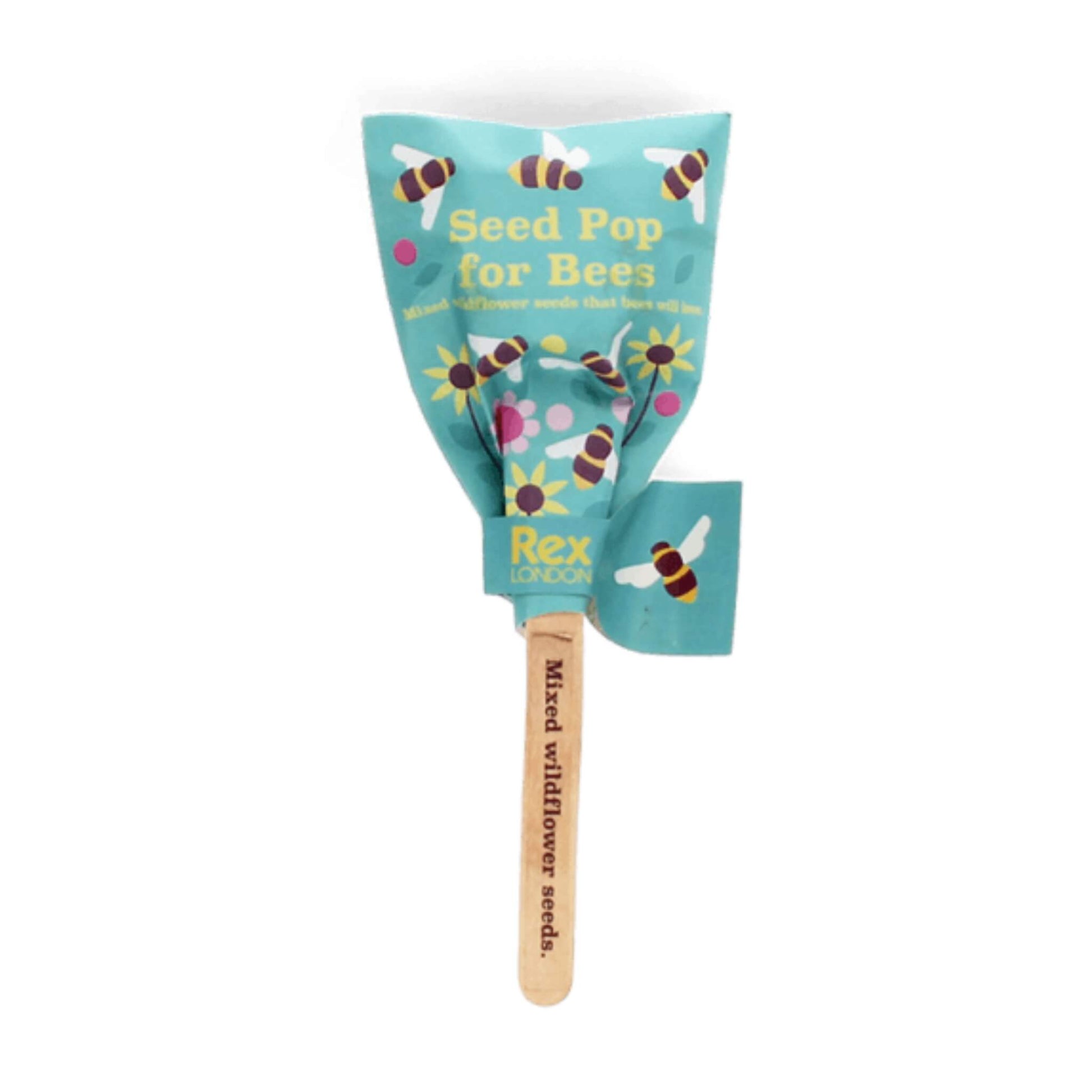 Wildflower seed mix for bees on a stick