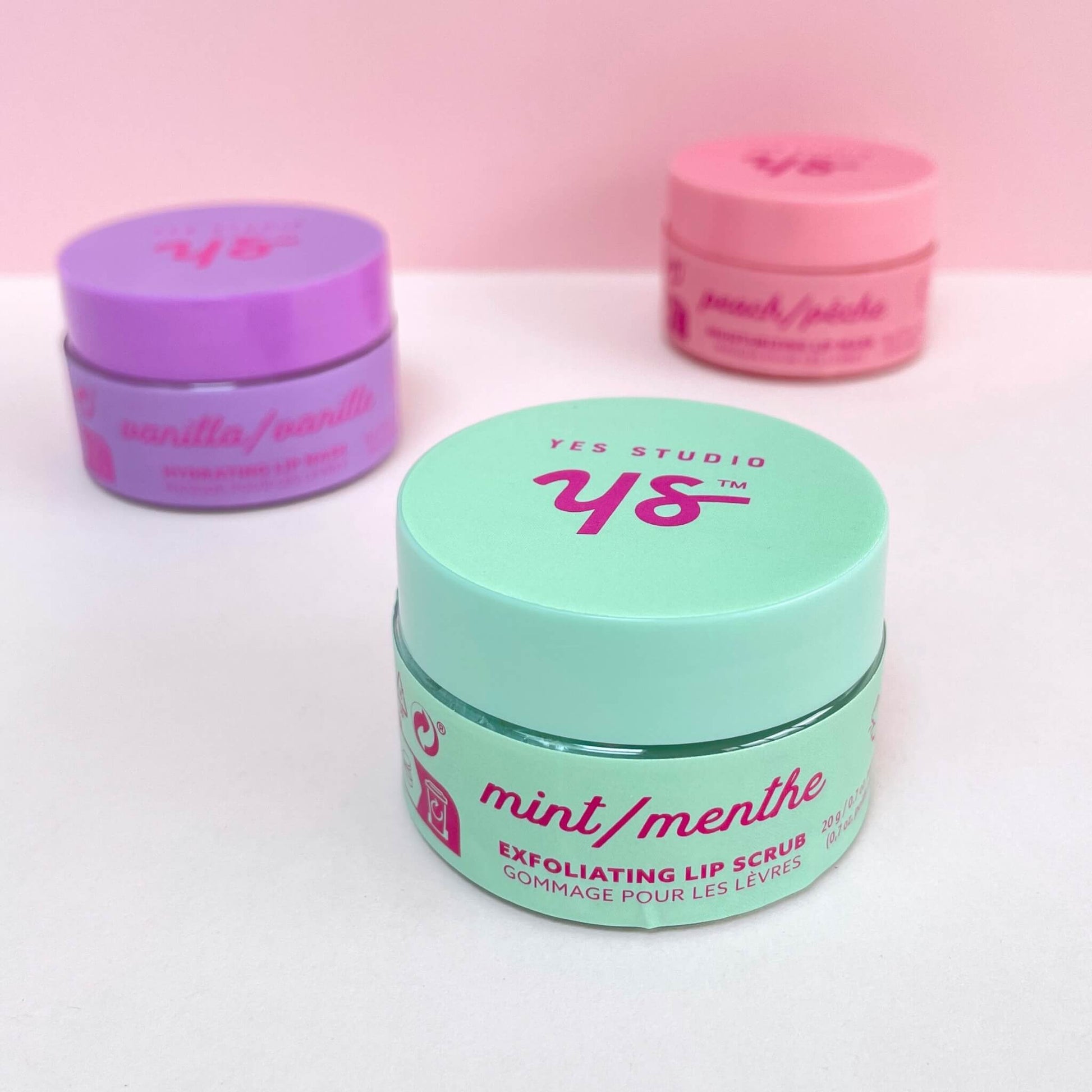 Various pots of lip treatments